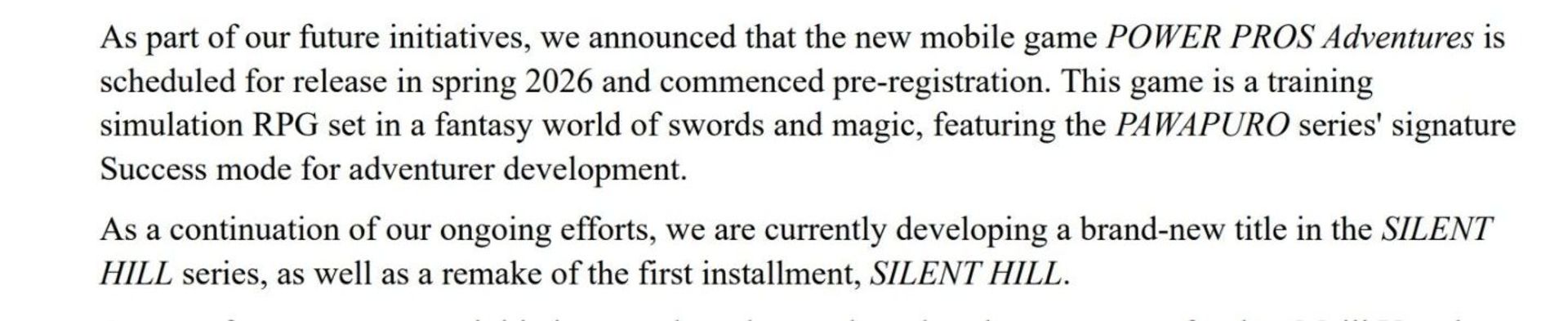 کونامی از شروع توسعه یک بازی کاملا جدید در دنیای Silent Hill خبر داده است