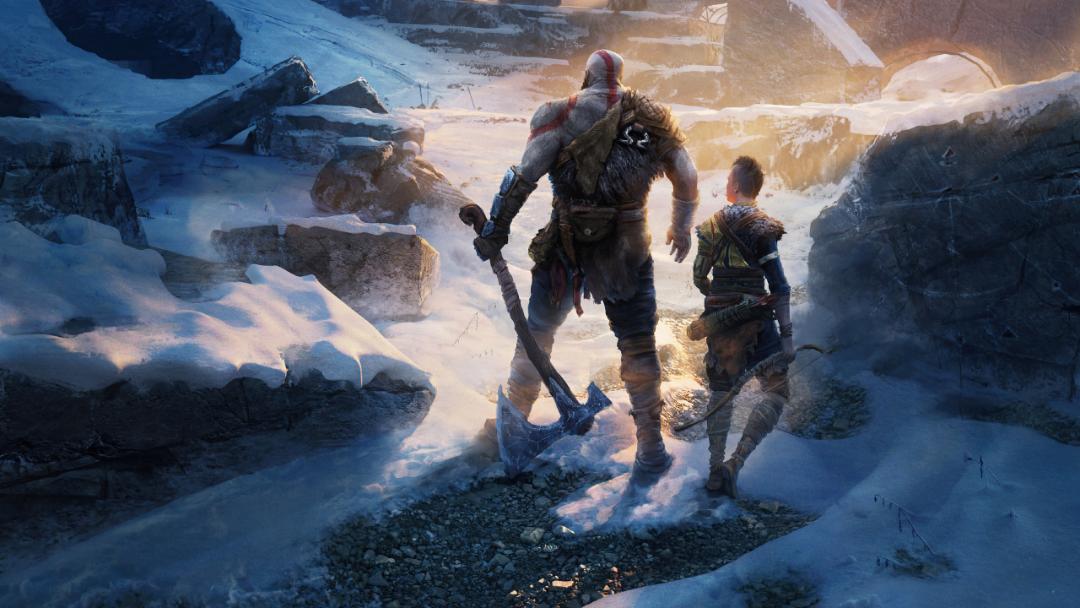 کریتوس (Kratos) و آترئوس (Atreus) در بازی God of War Ragnarök