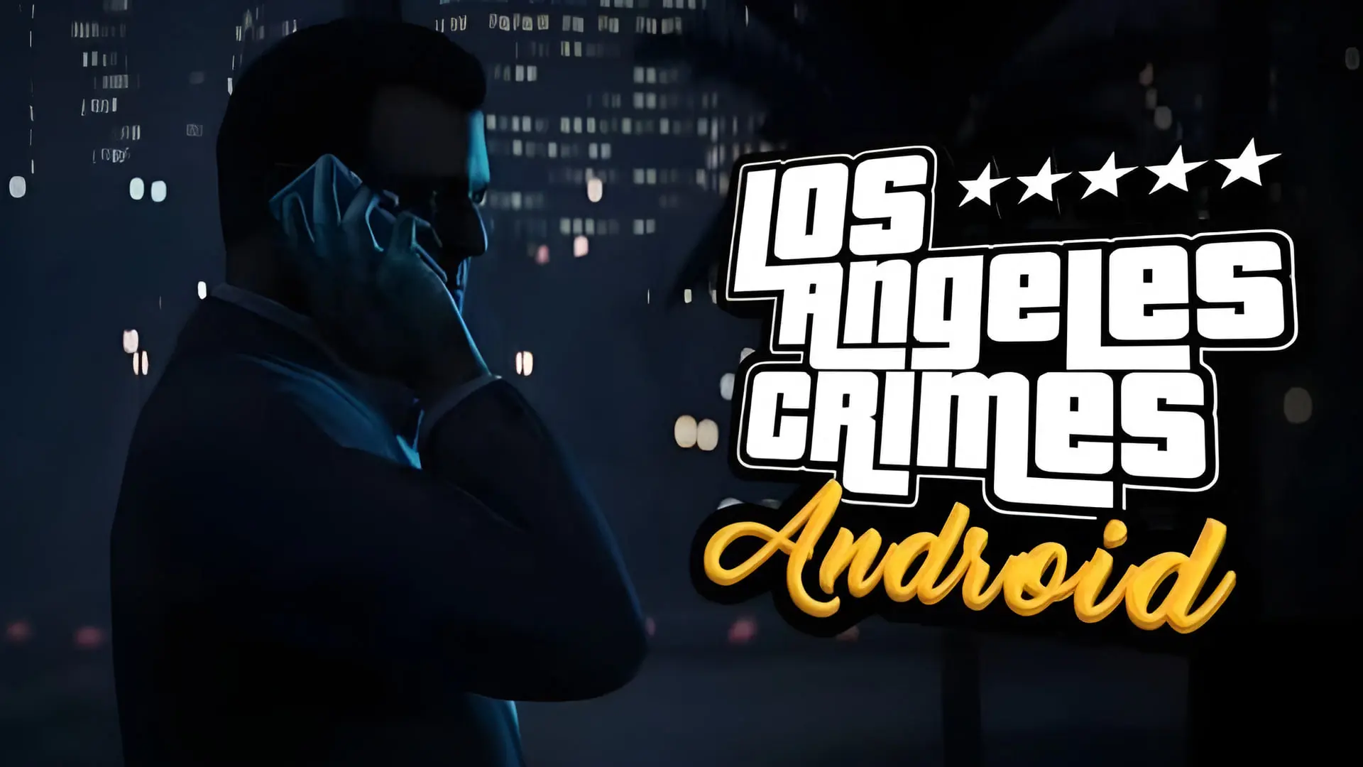 لوگوی بازی Los Angeles Crimes (LAC) برای سیستم‌عامل اندروید در محیط شب