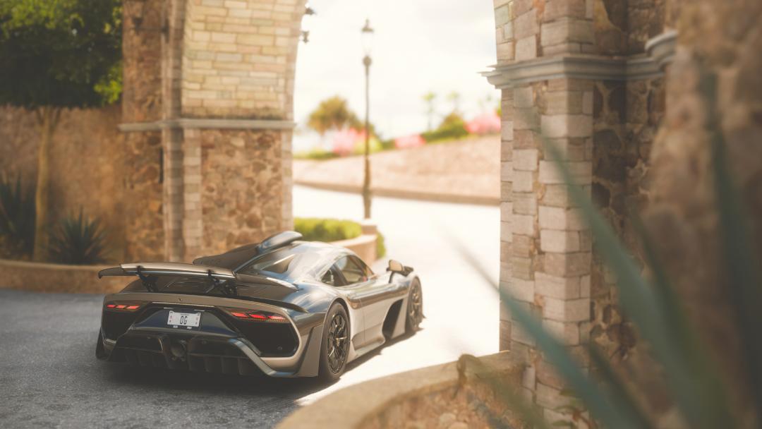 نمای پشتی لامبورگینی (Lamborghini) در بازی Forza Horizon 5