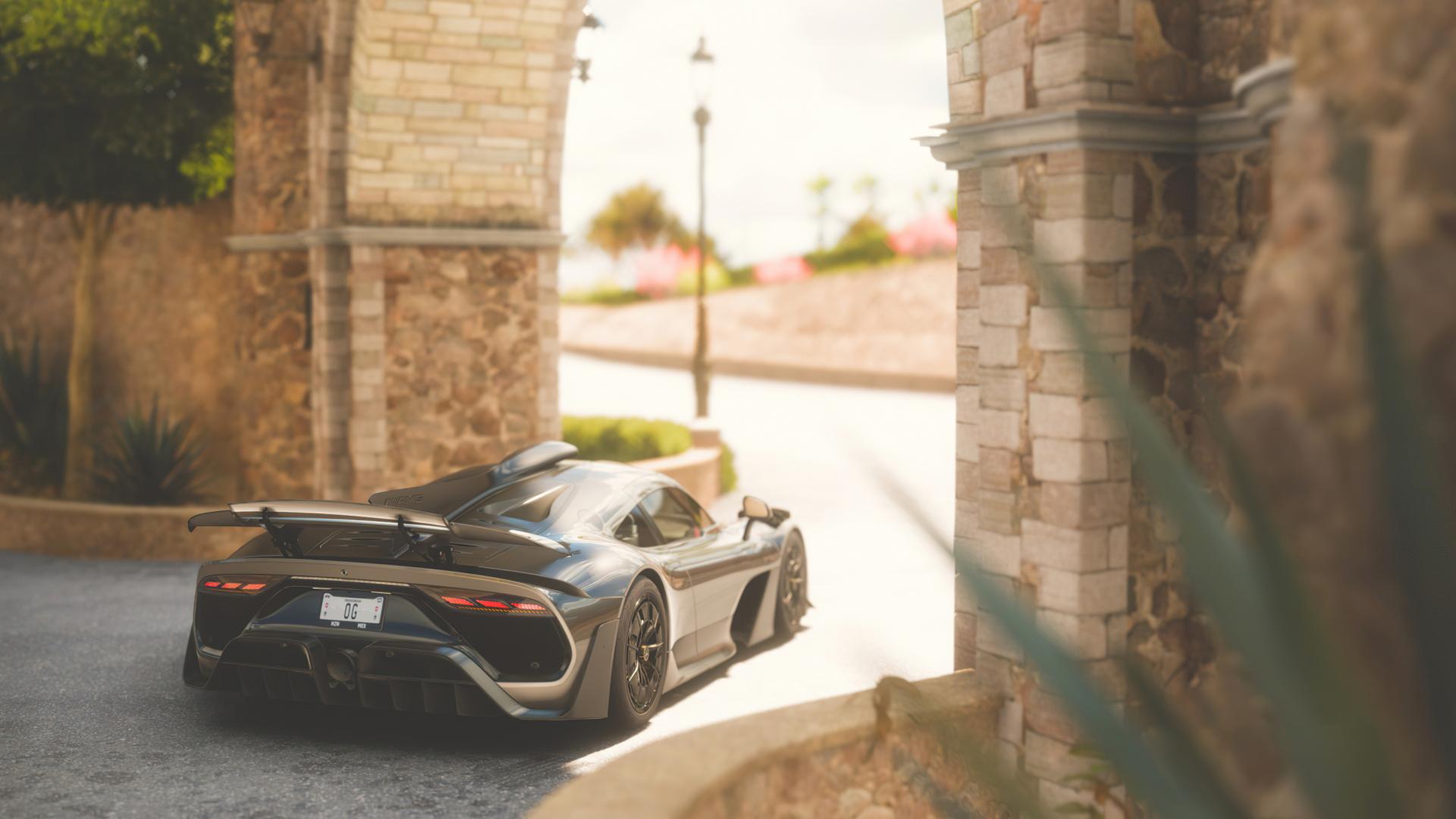 نمای پشتی لامبورگینی (Lamborghini) در بازی Forza Horizon 5