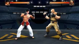 مبارزه دو شخصیت رزمی در محیط رینگ بازی Legend Fighter