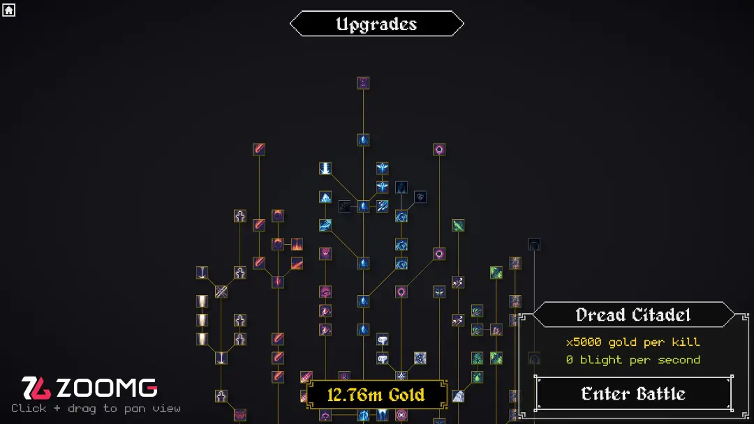 نمودار درخت مهارت‌ها و ارتقاهای بازی Legion Breaker