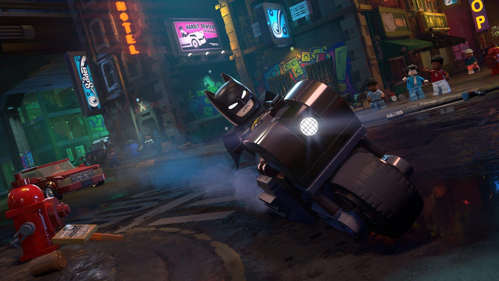 موتور سواری بتمن در بازی LEGO Batman: Legacy of the Dark Knight