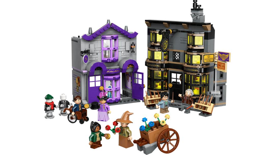 مجموعه لگو (LEGO) شامل فروشگاه‌های اولیواندرز (Ollivanders) و مدام مالکین در دنیای هری پاتر 76439