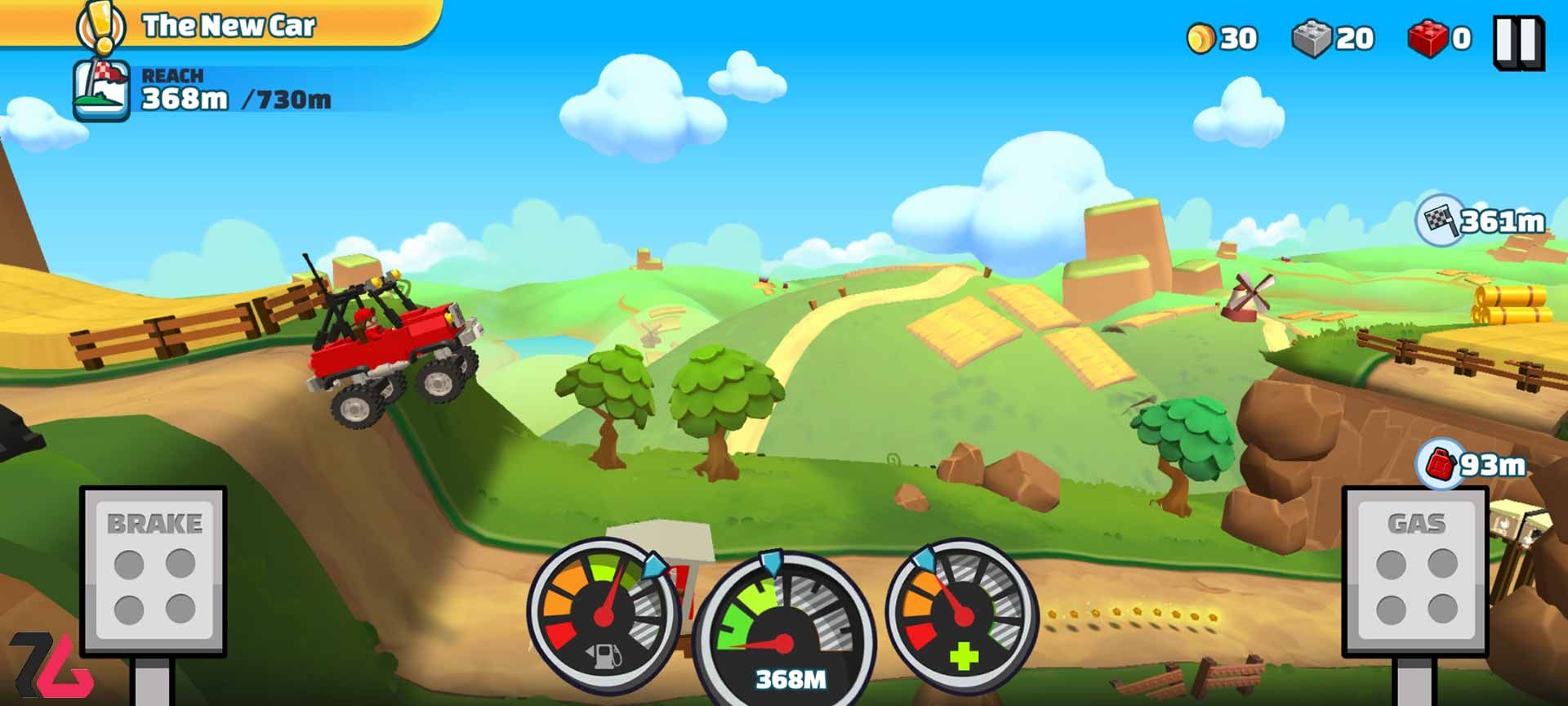 مسابقه در بازی LEGO Hill Climb Adventures