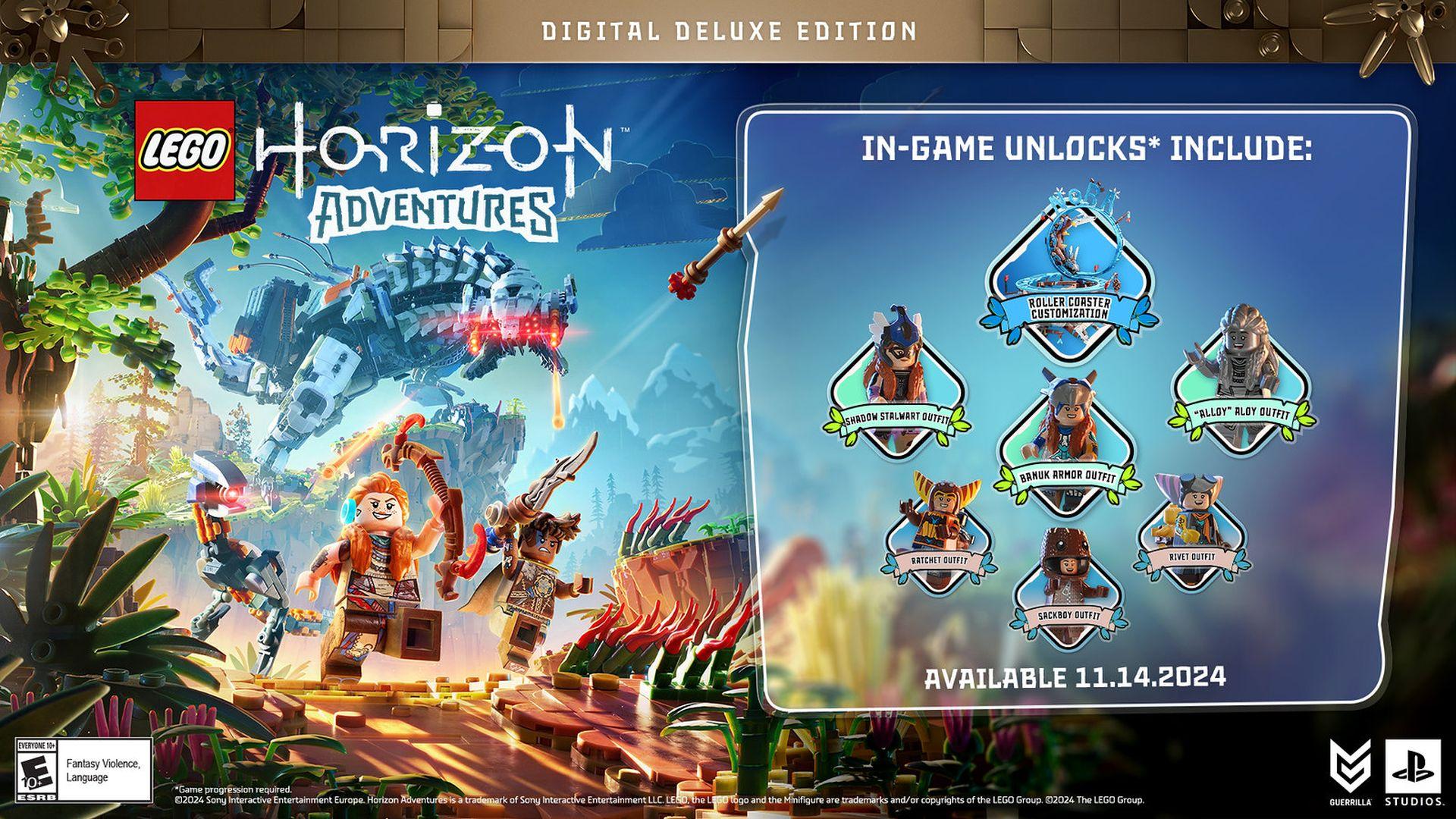 محتوای اختصاصی نسخه دیجیتال دیلاکس بازی LEGO Horizon Adventures