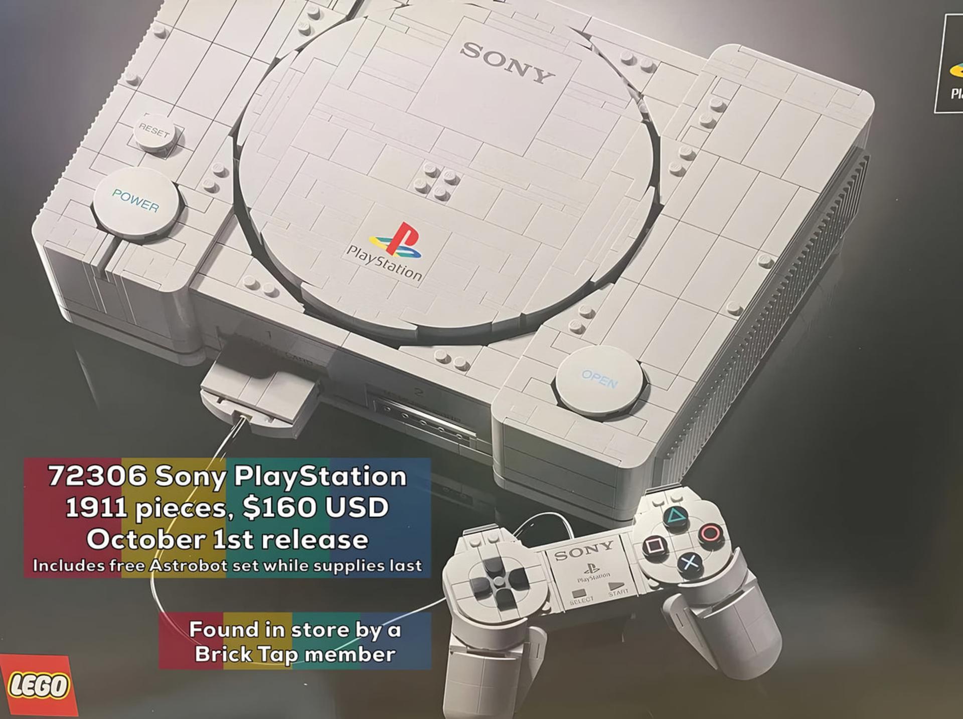 مدل لگو (LEGO) کنسول بازی پلیاستیشن (PlayStation) به همراه دسته بازی