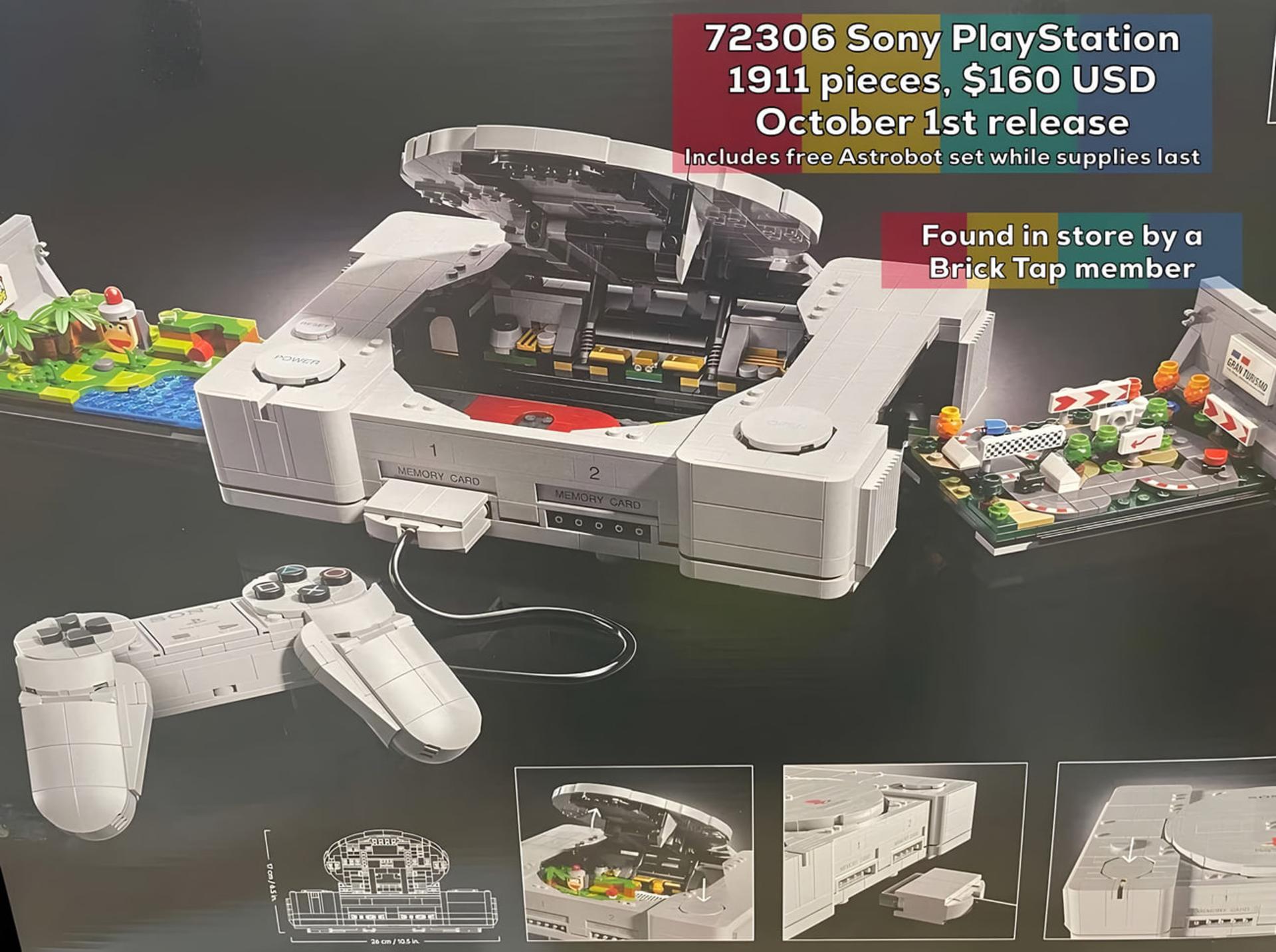 مجموعه لگوی پلی استیشن (PlayStation) به همراه دسته بازی و قطعات جانبی