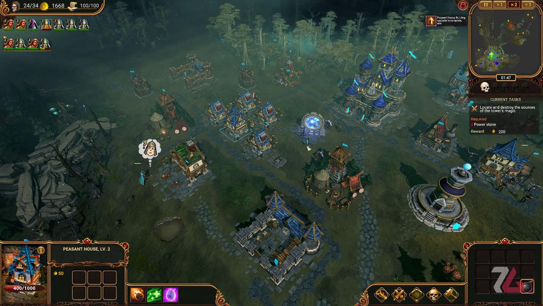 ساخت و ساز در بازی Lessaria: Fantasy Kingdom Sim