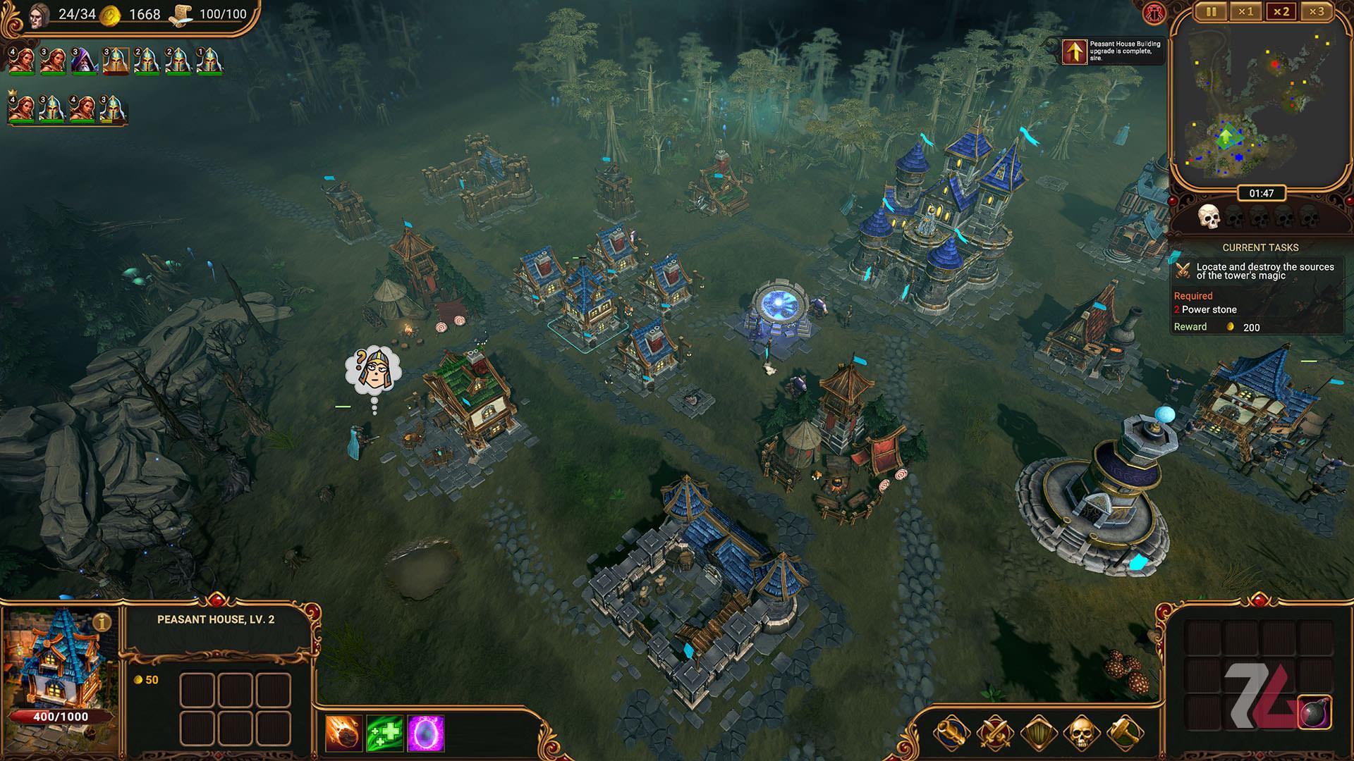ساخت و ساز در بازی Lessaria: Fantasy Kingdom Sim
