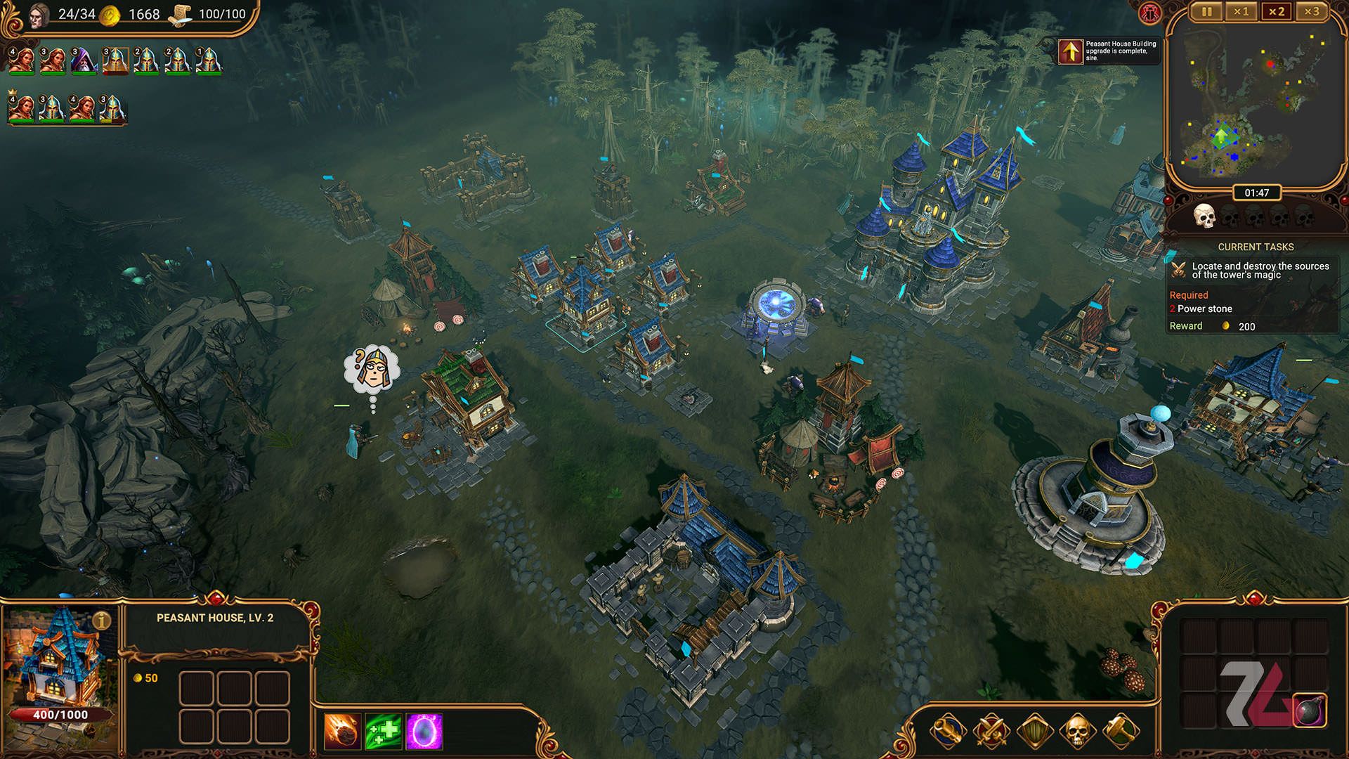 ساخت و ساز در بازی Lessaria: Fantasy Kingdom Sim