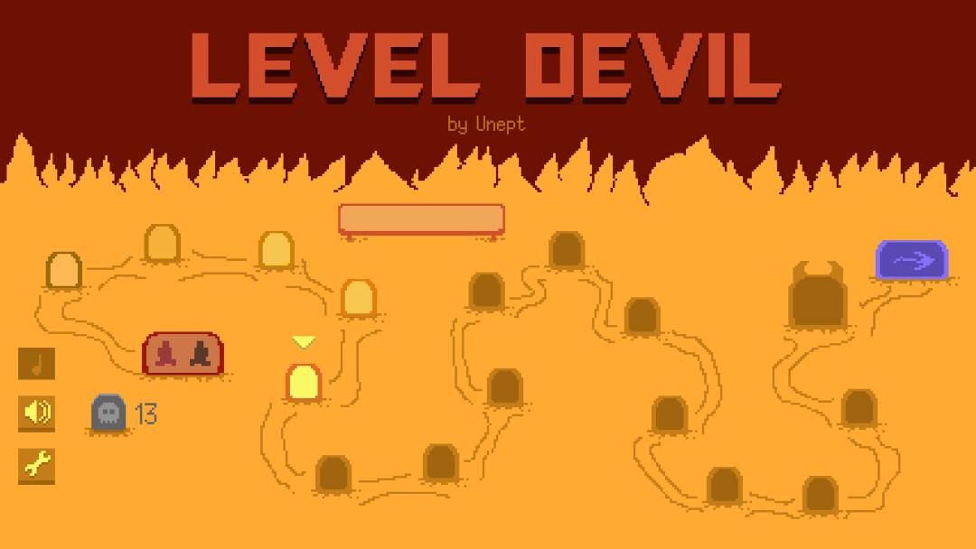 منوی بازی Level Devil - NOT A Troll Game