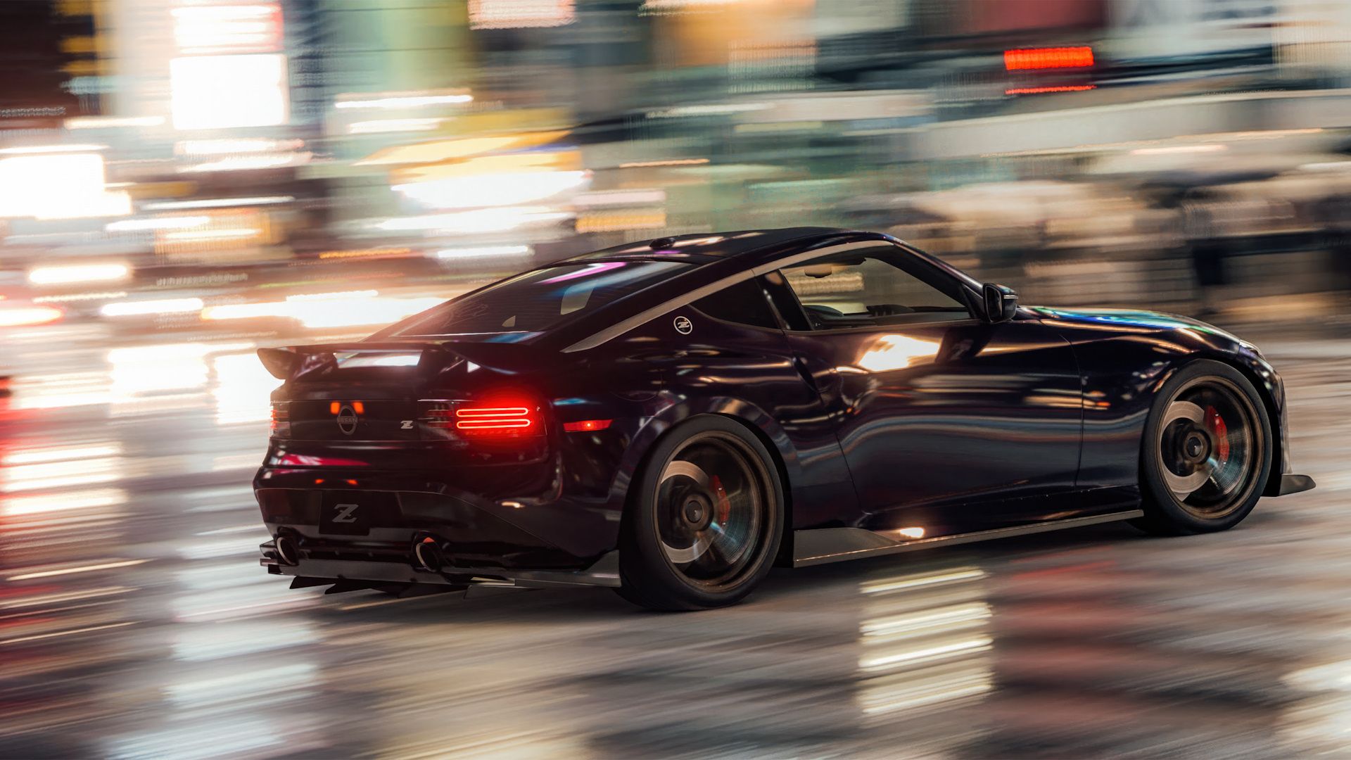 سرعت فوق‌العاده خودروی نیسان و افتادن رد نور در بازی Gran Turismo 7