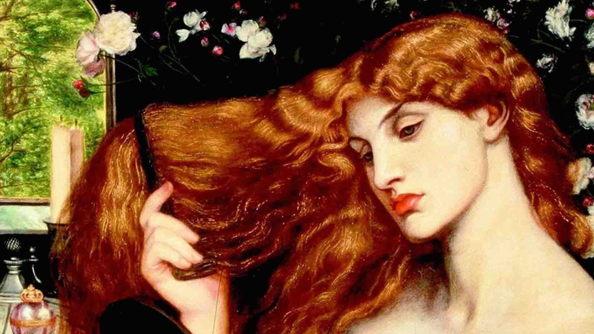 نقاشی قدیمی‌تر از شخصیت لیلیث با موهای نارنجی