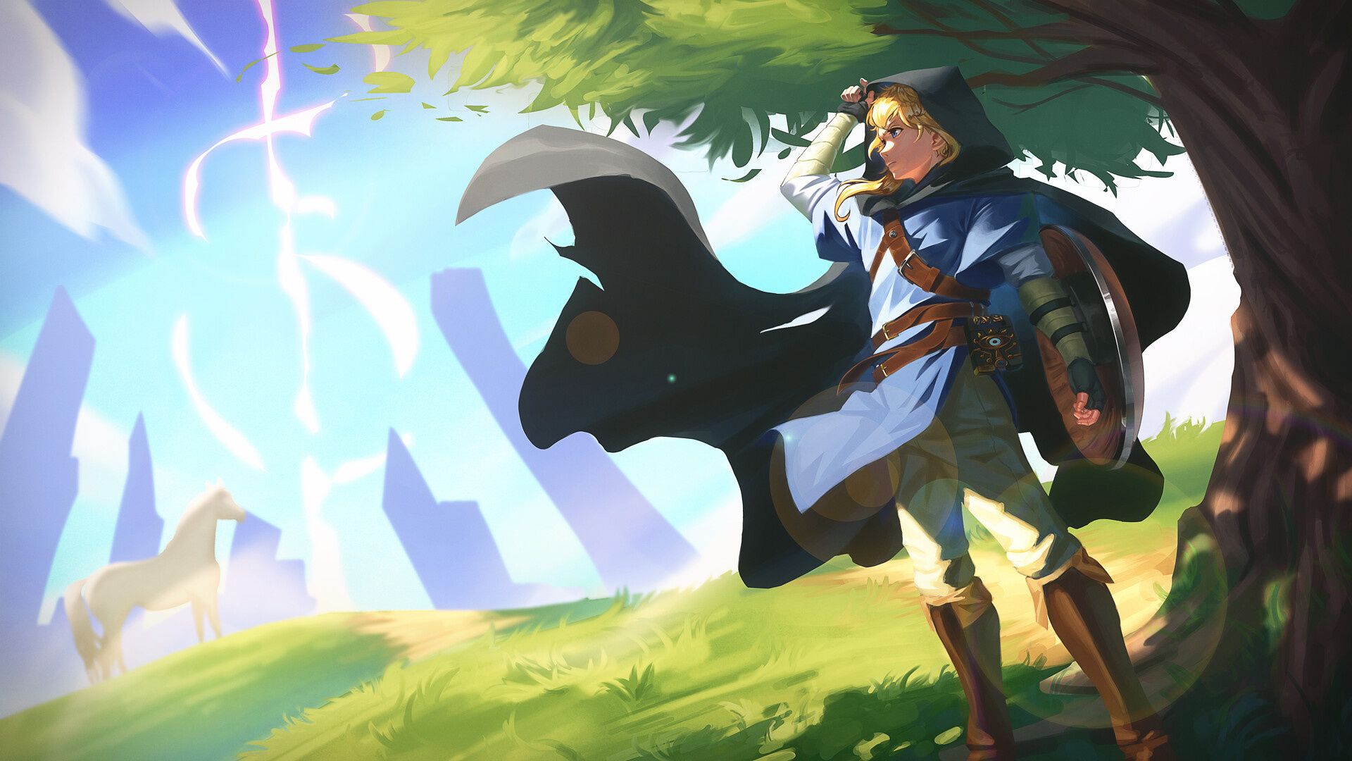 فن آرت زیبای لینک (Link) در بازی The Legend of Zelda: Tears of the Kingdom