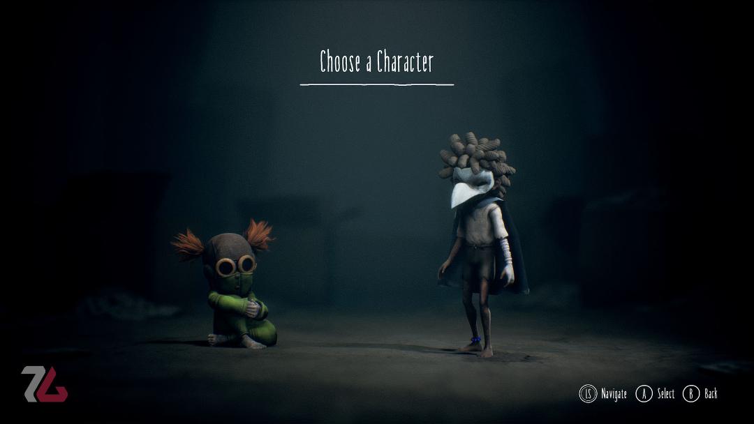 صفحه انتخاب کاراکتر بازی little nightmares 3