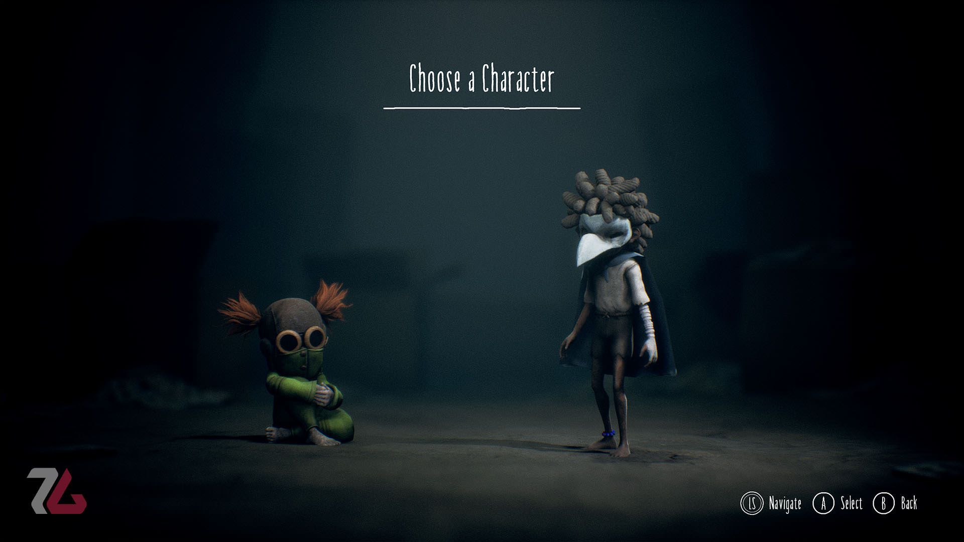صفحه انتخاب کاراکتر بازی little nightmares 3