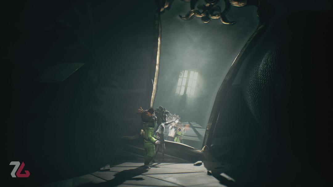 لمس آیینه در بازی little nightmares 3