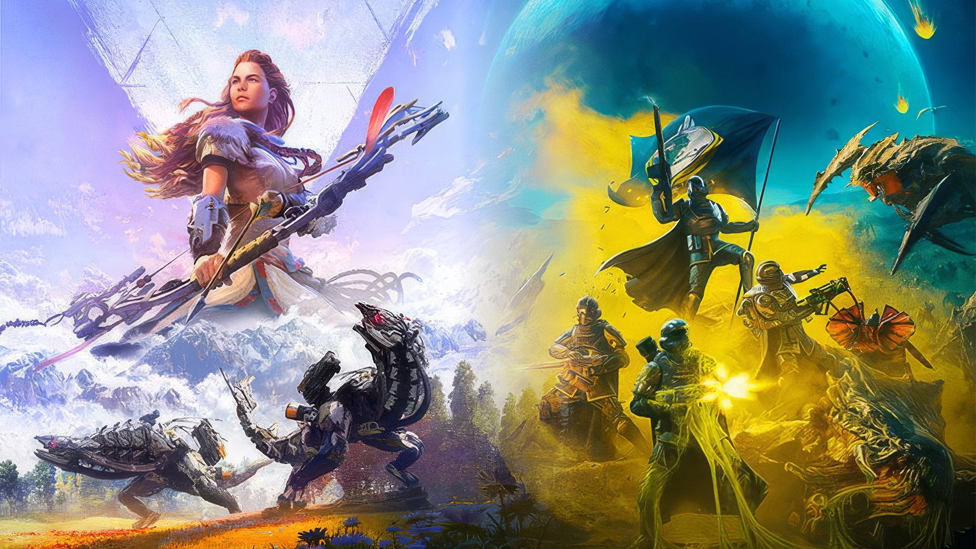 بازی‌های Helldivers و Horizon: Zero Dawn 