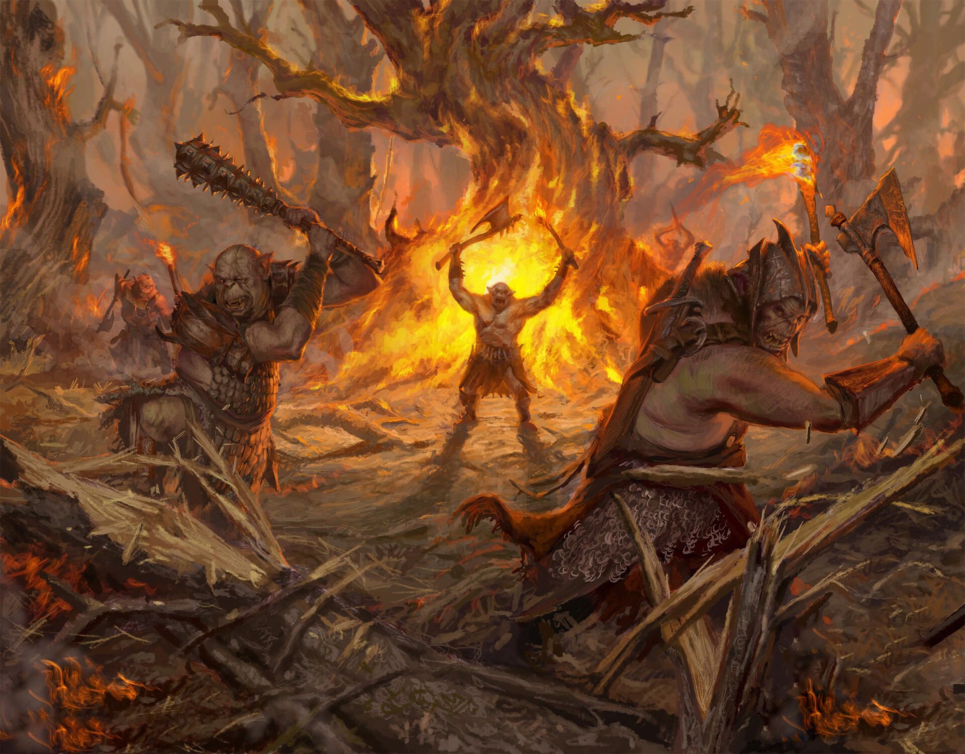 حمله و غارت اورک‌ها، ارباب حلقه ها