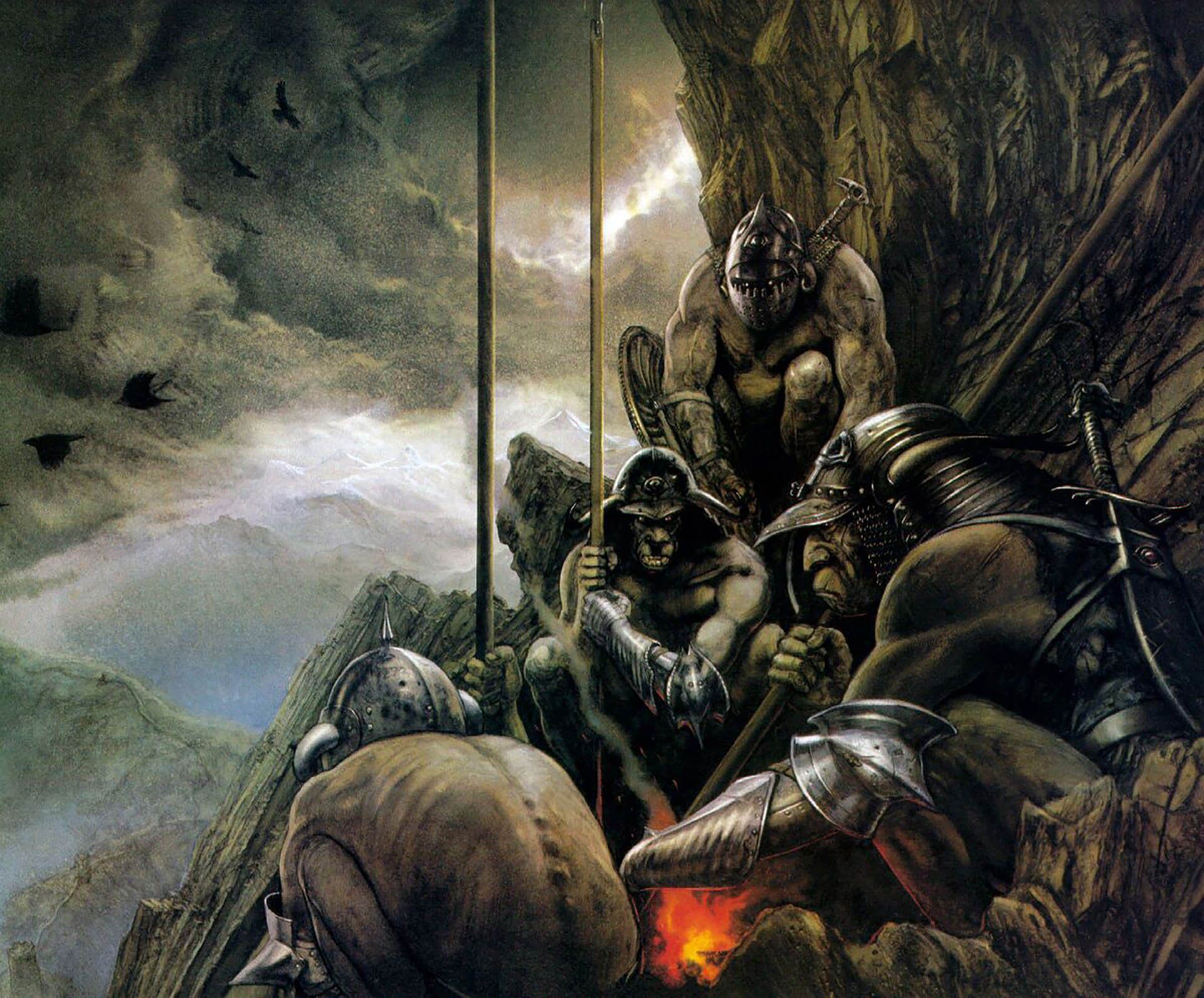 اورک‌-های در کوهستان، ارباب حلقه ها