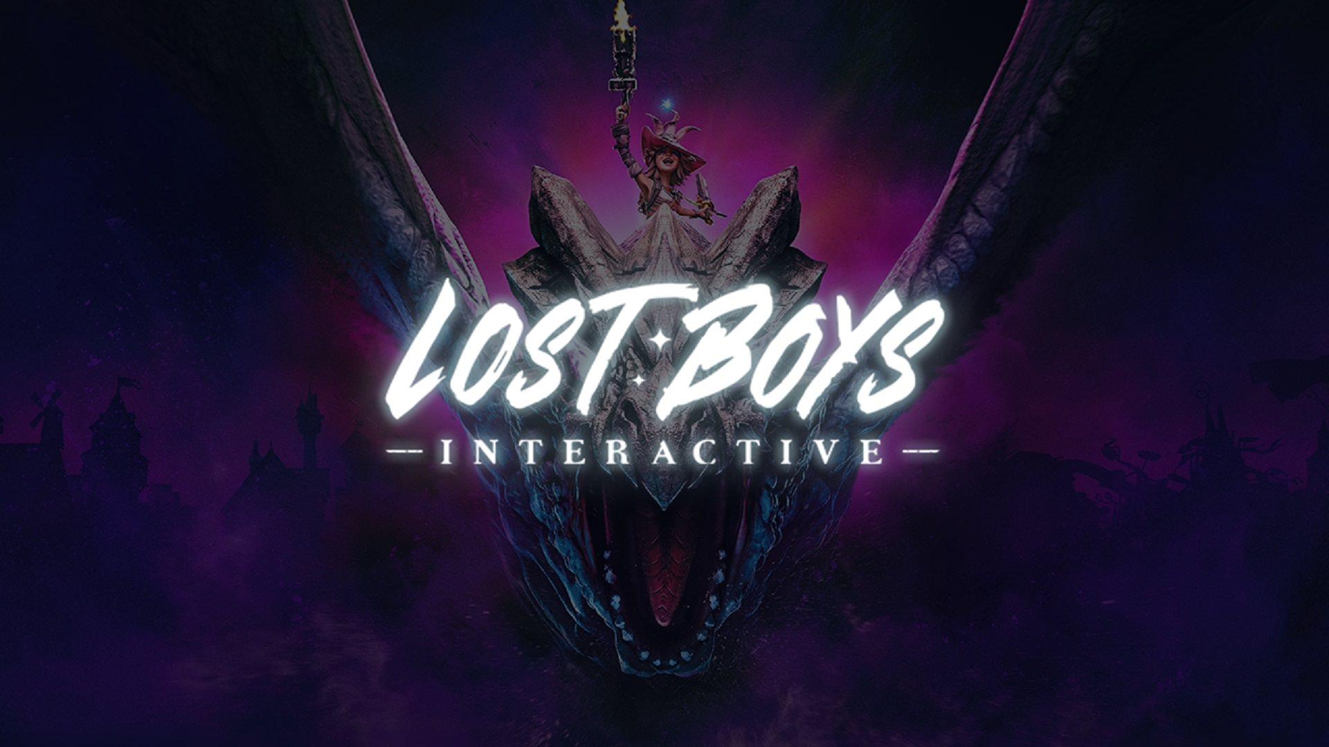لوگوی استودیو Lost Boys Interactive با پس‌زمینه اژدها