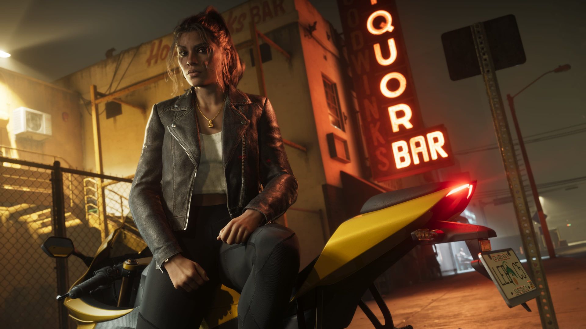 لوسیا (Lucia) سوار بر موتور در بازی GTA 6