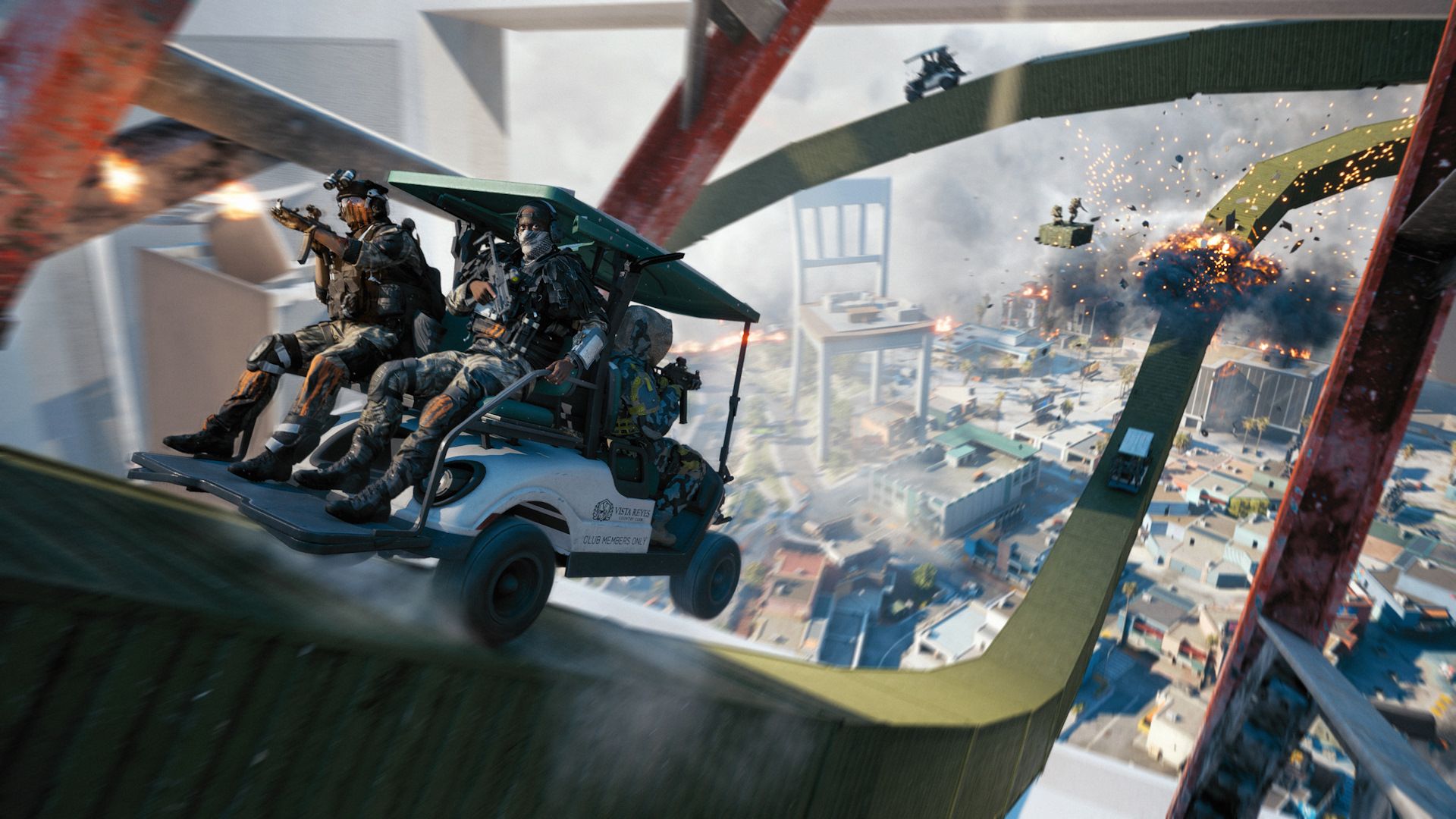 نبرد روی ترن هوایی در بازی Battlefield REDSEC