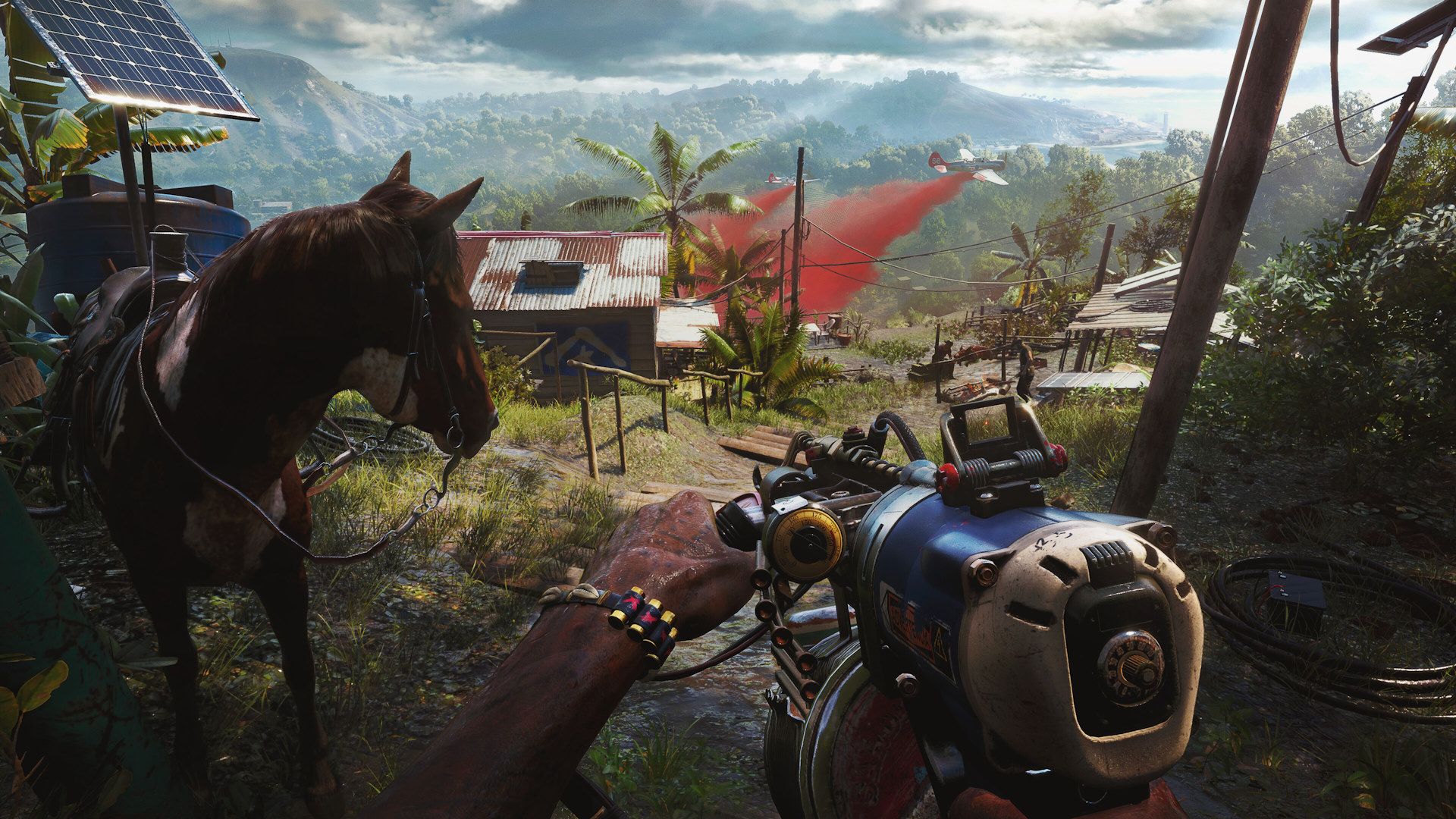 پایین رفتن از کوه با مسلسل در بازی Far Cry 6