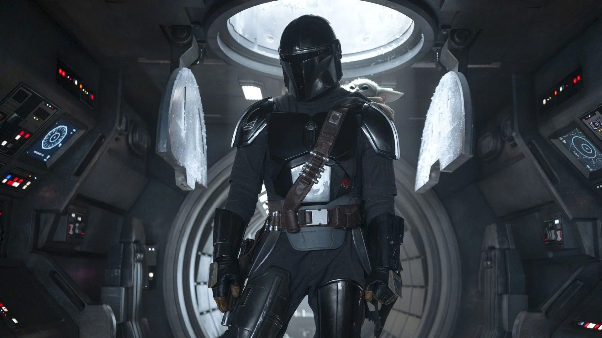 مندلورین و گروگو در فیلم The Mandalorian and Grogu