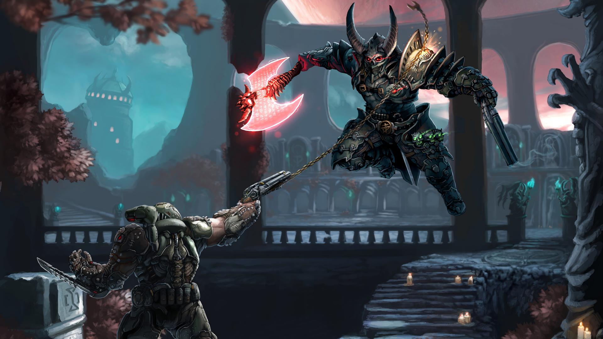تقابل دووم اسلیر (Doom Slayer) و Marauder در بازی DOOM Eternal