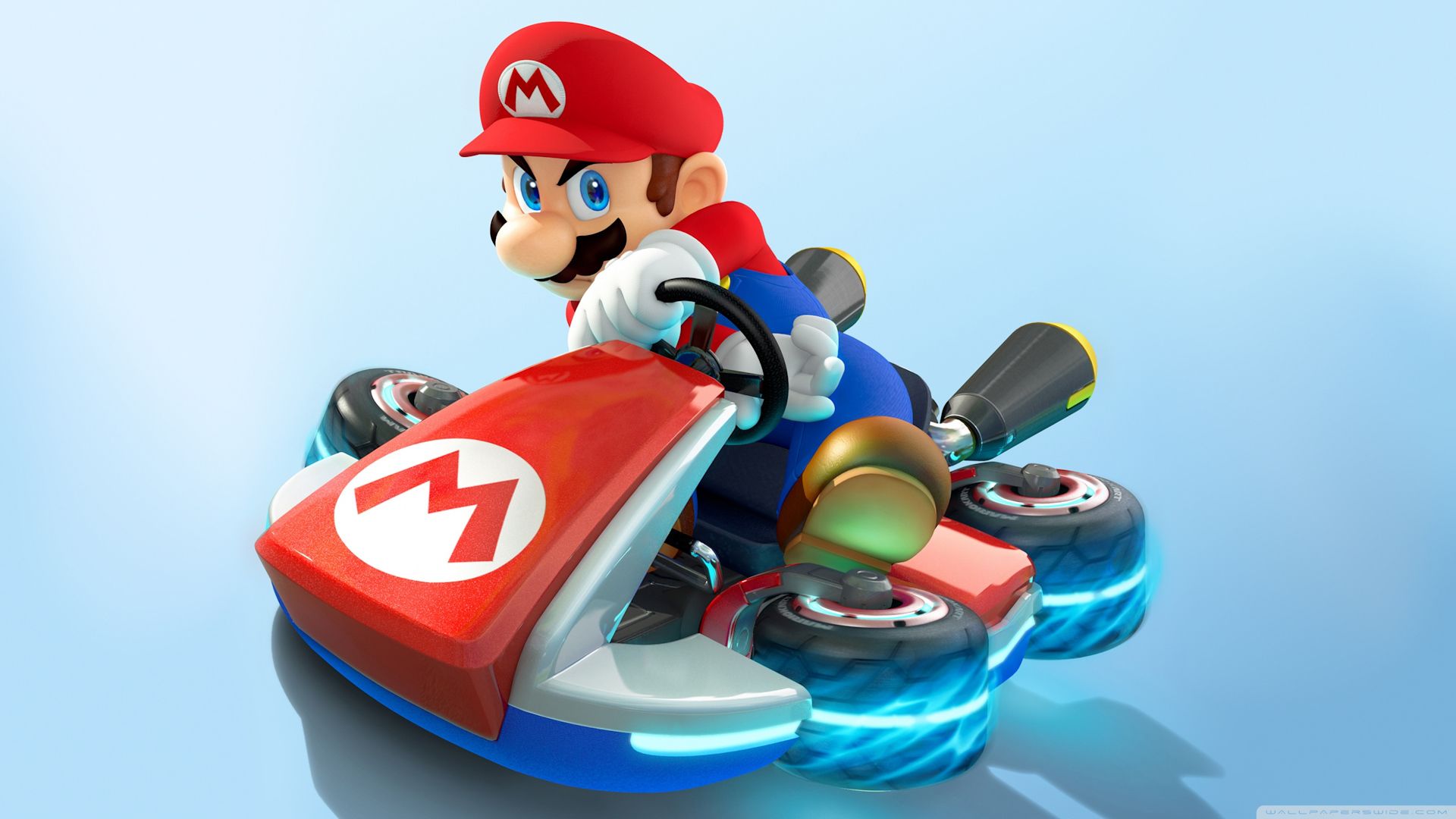 کاراکتر ماریو و ماشینش در بازی Mario Kart 8 Deluxe