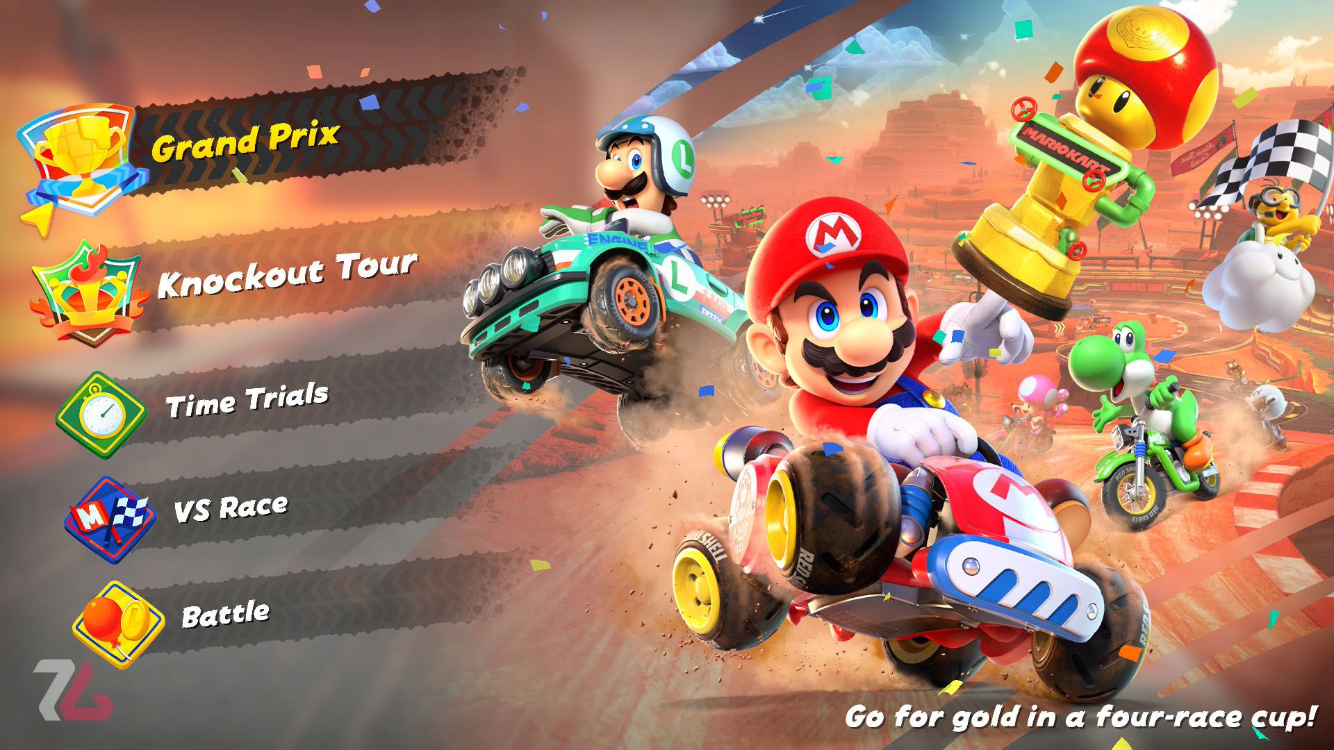 بررسی بازی Mario Kart World منو
