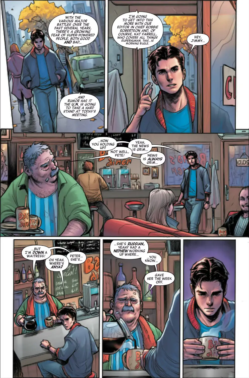 صفحات کمیک‌بوک مارول درباره مرگ باکی بارنز (Bucky Barnes)