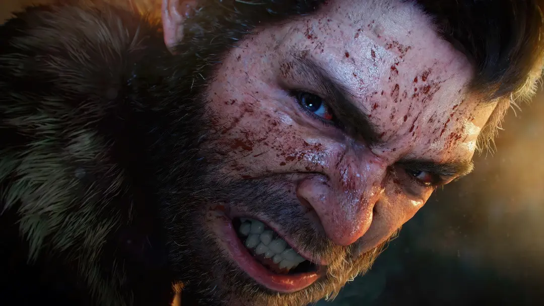 چهره خشمگین و خونین لوگان در بازی Marvel’s Wolverine