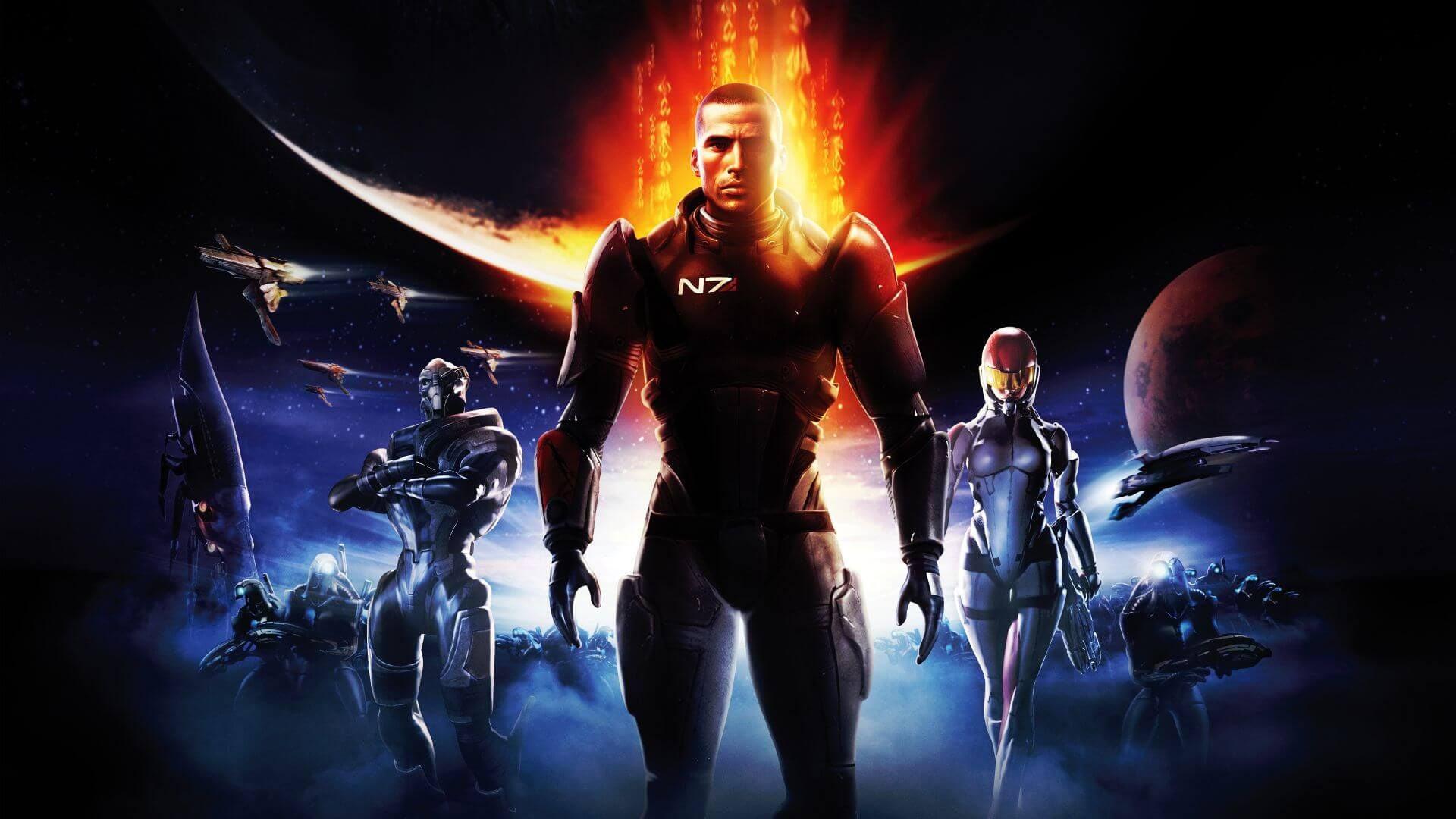 شخصیت‌های اصلی بازی Mass Effect در فضای بیکران ستاره‌ها