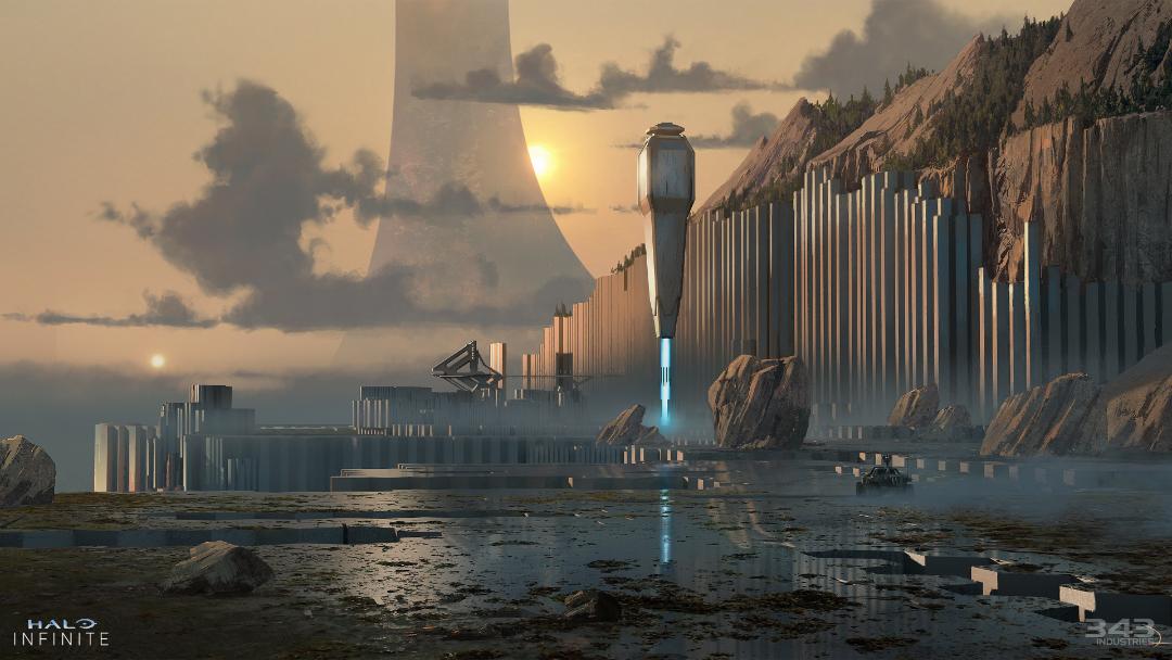 ستون‌های عظیم و خیره‌کننده در جهان بازی Halo Infinite