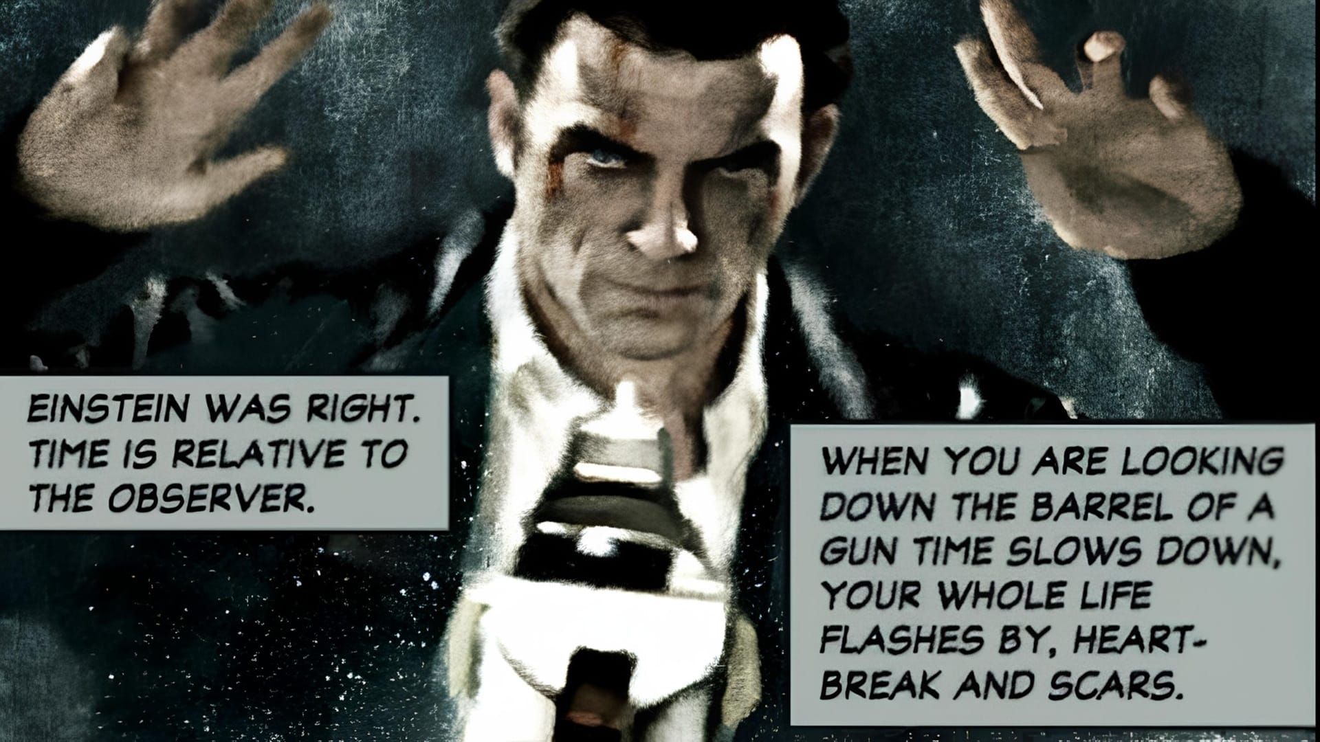 دیالوگ مکس پین درباره زمان و نسبی بودن آن با اشاره به نظریه انیشتین