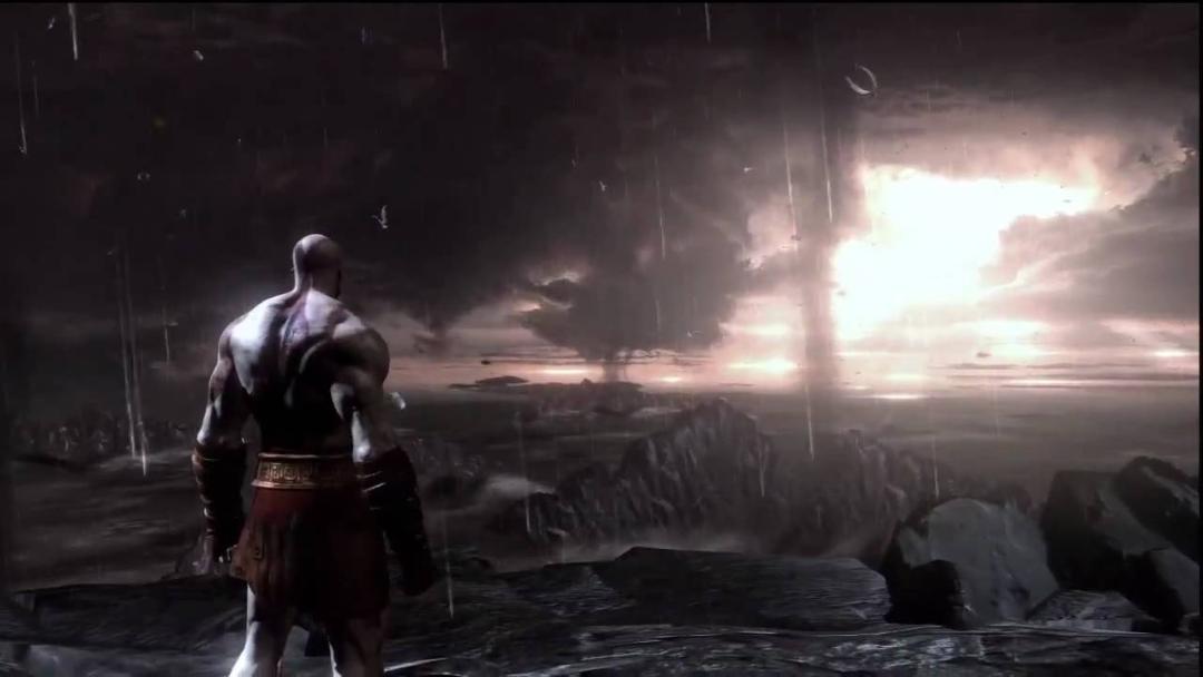 پایان بازی god of war 3