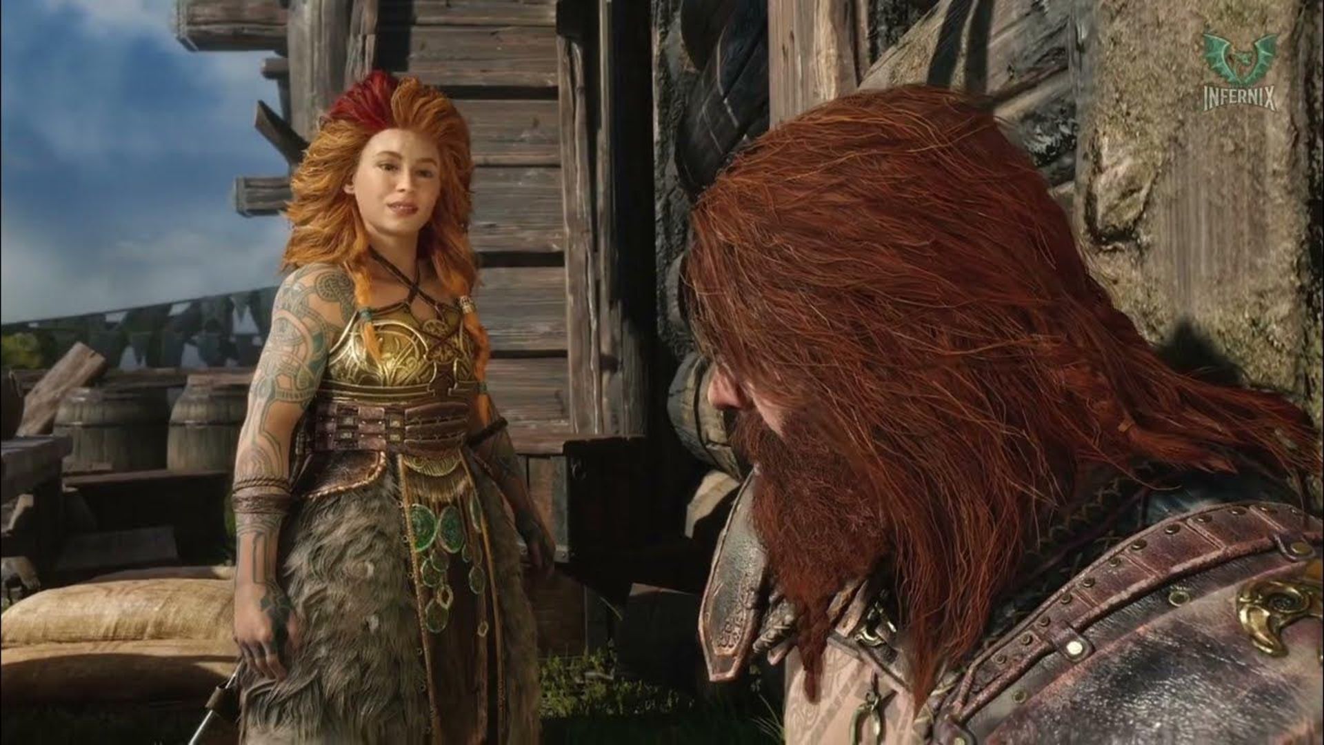 ترود دختر ثور در بازی god of war ragnarok