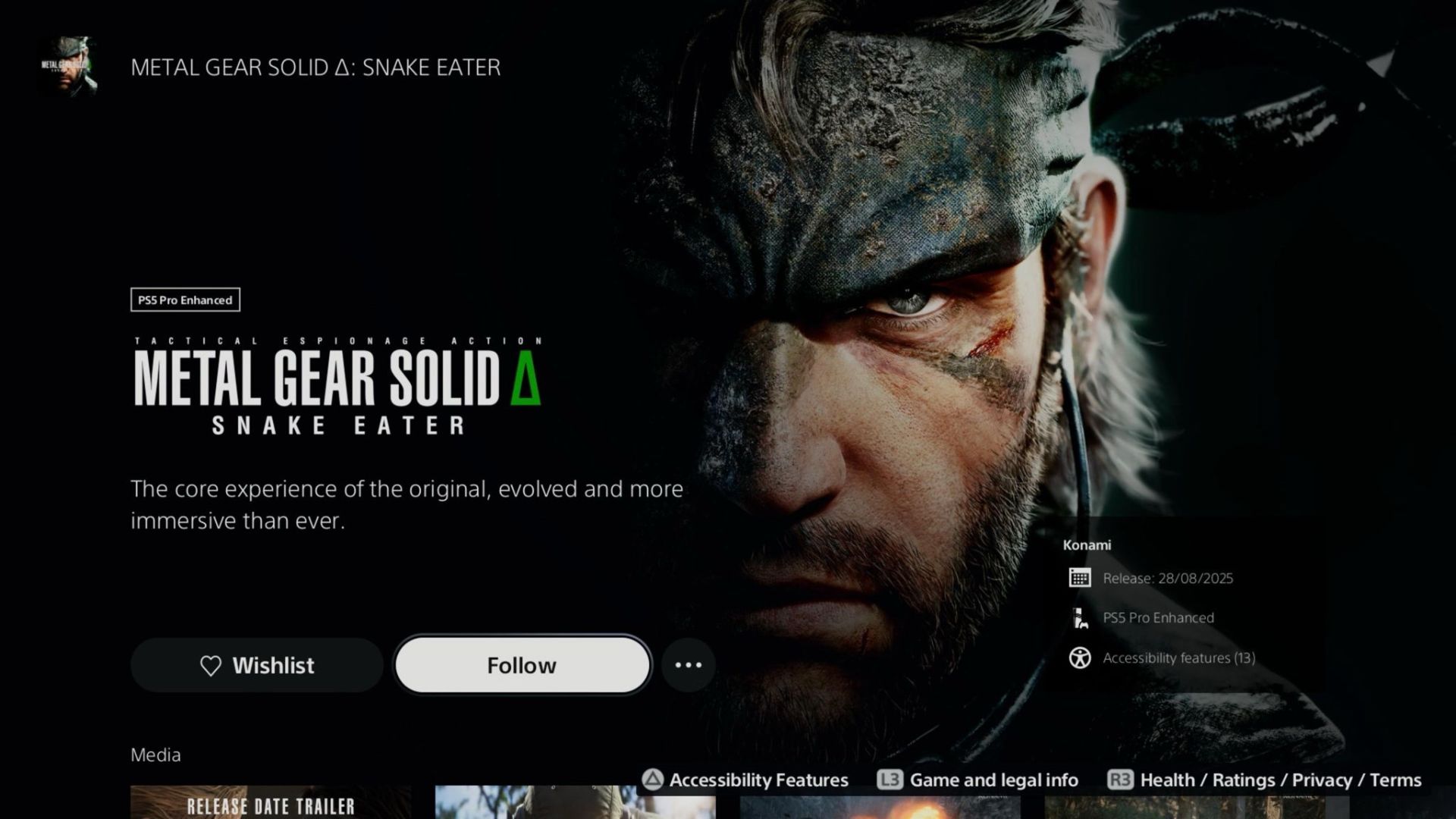 صفحه بازی Metal Gear Solid Delta: Snake Eater در فروشگاه پلی استیشن