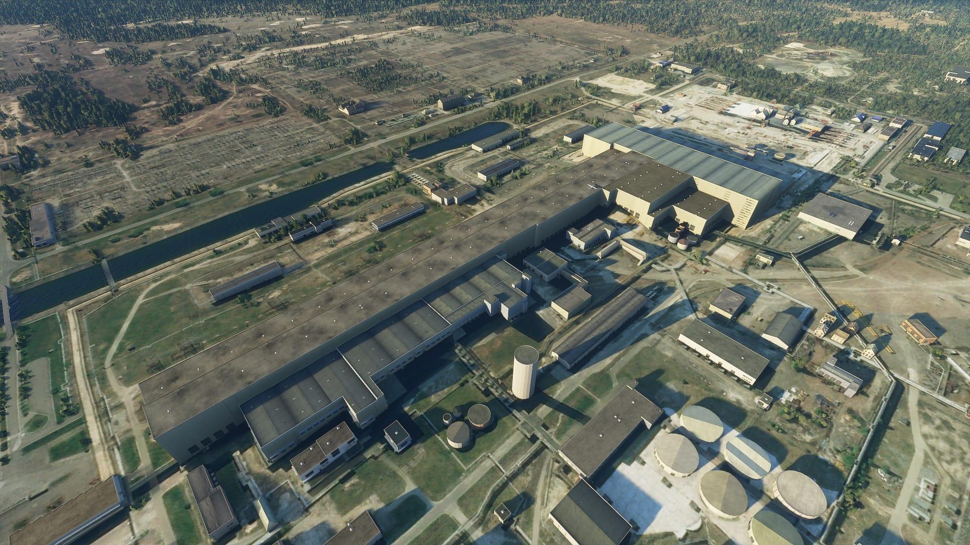 مرکز نیروگاهی چرنوبیل در بازی Microsoft Flight Simulator