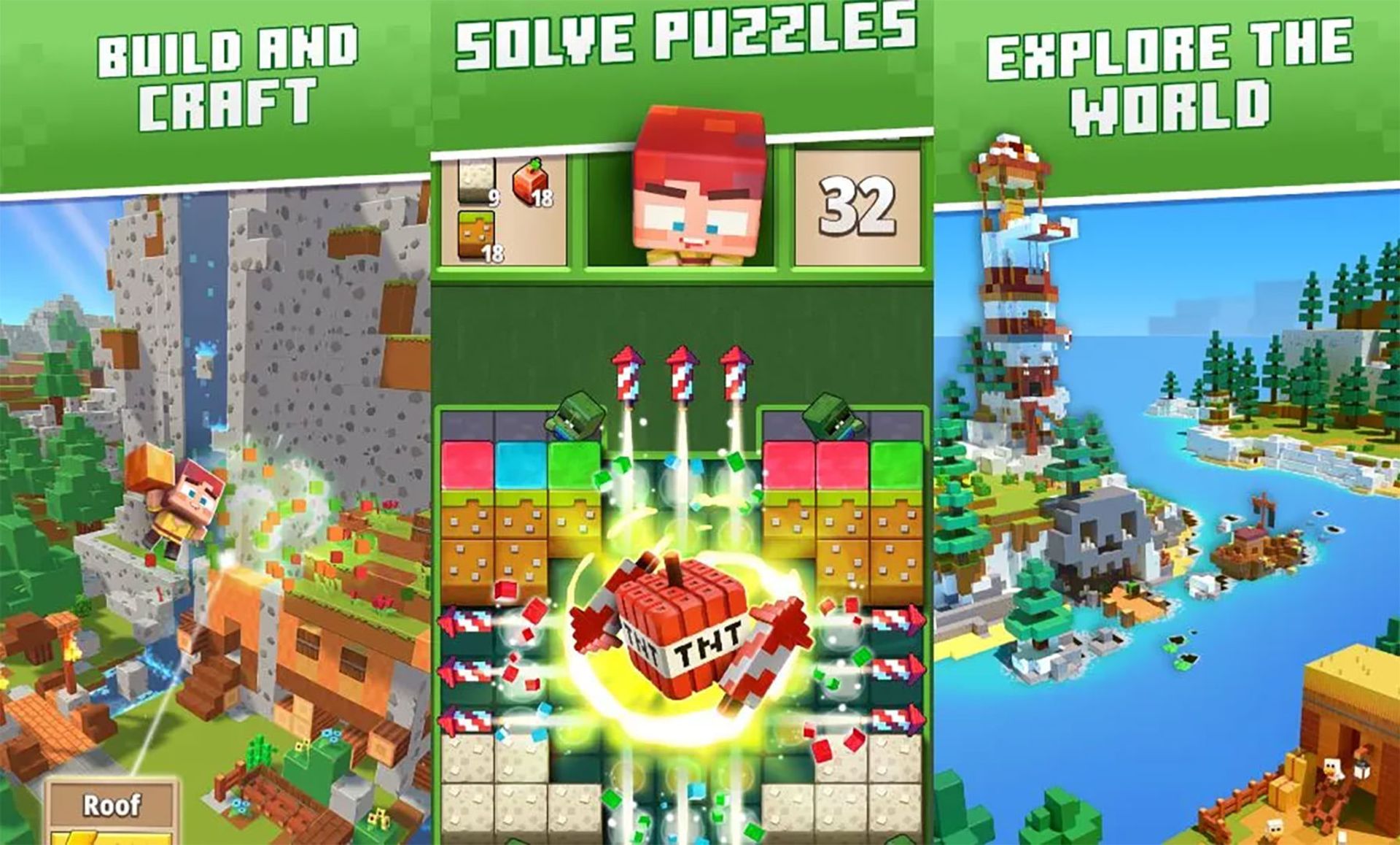 بازی موبایل Minecraft Blast