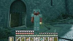 کاراکتر ماینکرفت (Minecraft) با زره در محیط بازی الدن رینگ (Elden Ring)