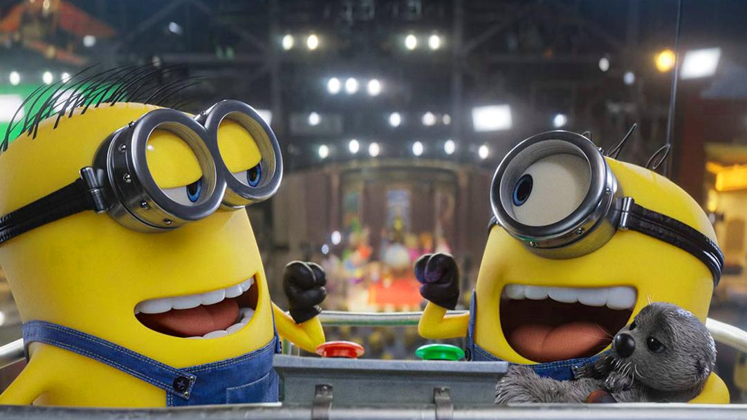 جیمز در حال خندیدن در انیمیشن  Minions and Monsters