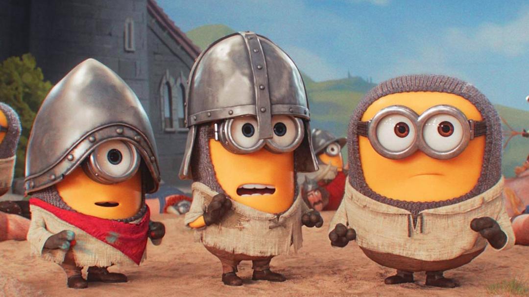 جیمز در حال نگاه کردن در انیمیشن Minions and Monsters