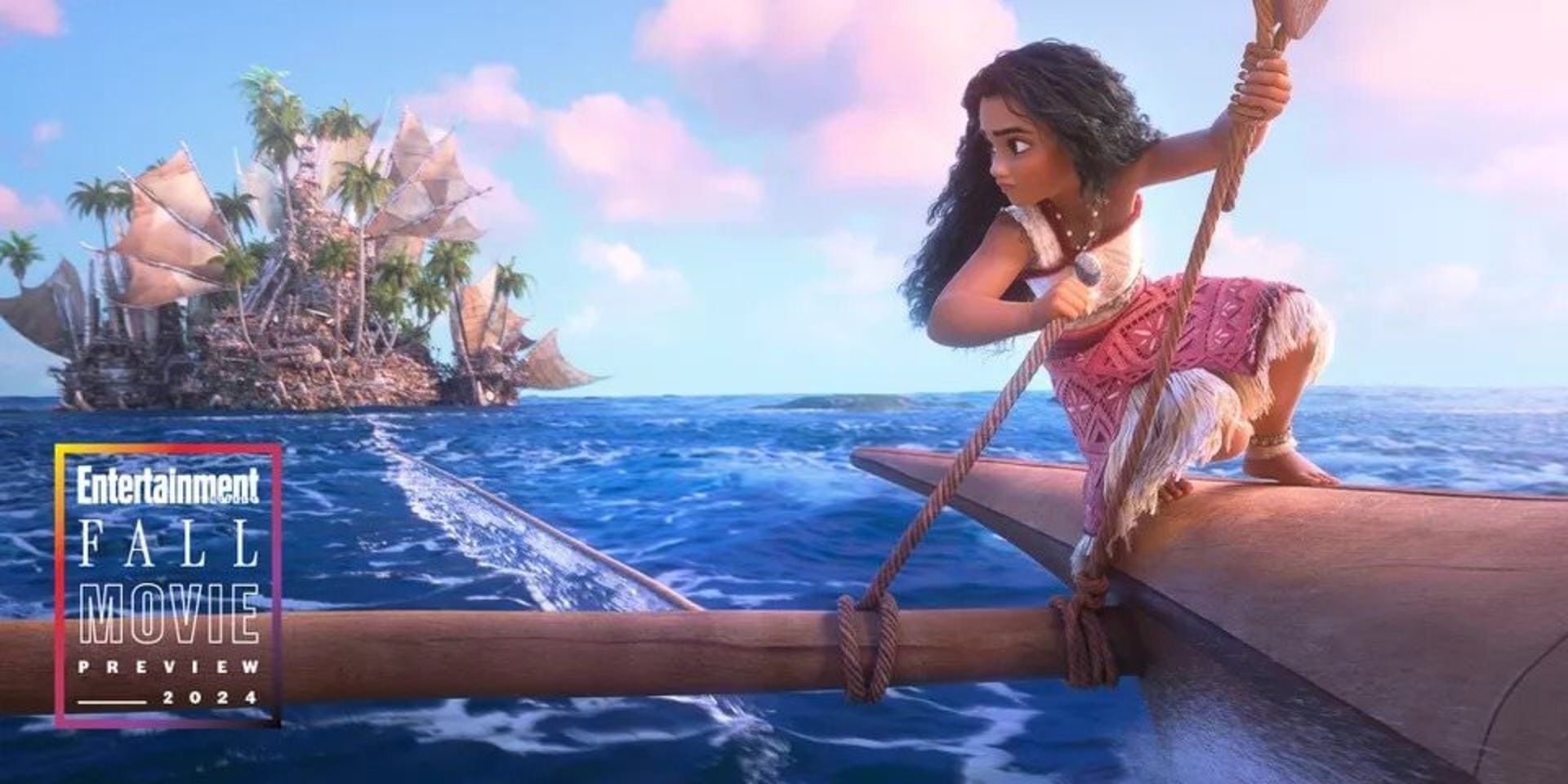 موانا در اقیانوس در انیمیشن Moana 2