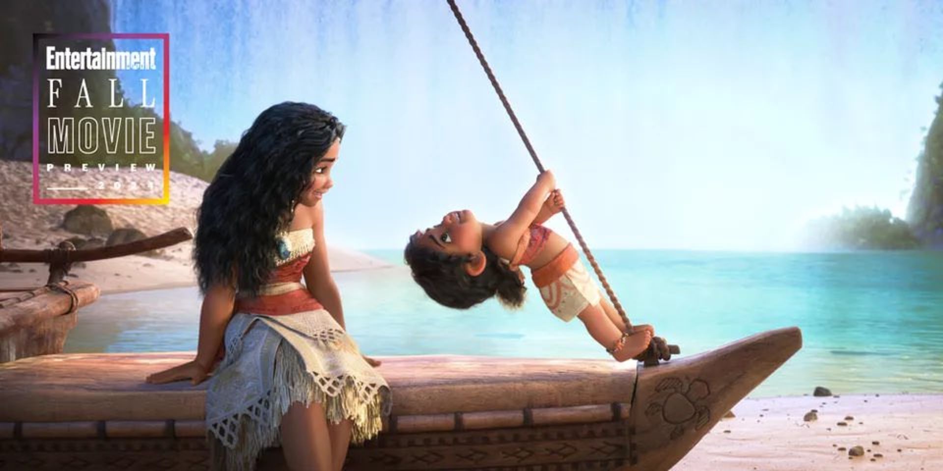 داداش موانا سوار قایق در انیمیشن Moana 2