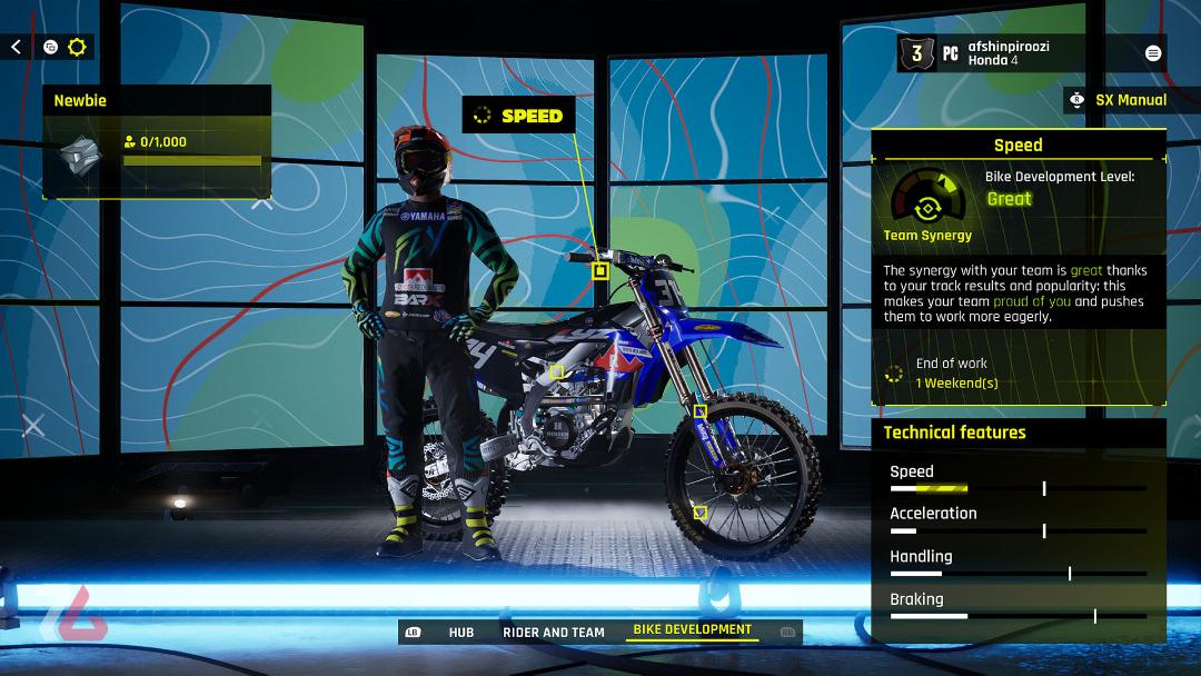 تقویت موتور در Monster Energy Supercross 25